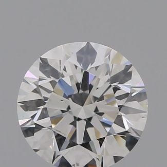 0.41 Carat Round F SI1 EX GIA Natural Diamond