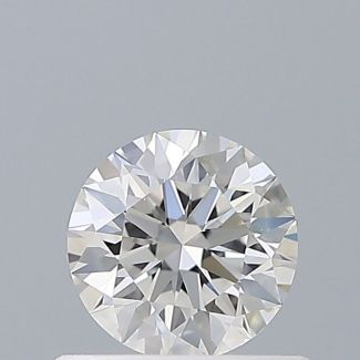 0.5 Carat Round F VVS1 EX GIA Natural Diamond