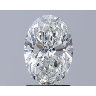 1.55 Carat Oval G VVS1 - EX GIA Natural Diamond