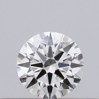 0.18 Carat Round H VVS1 EX VG GIA Natural Diamond