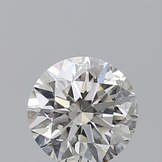 0.50 Carat Round J SI2 VG EX GIA Natural Diamond