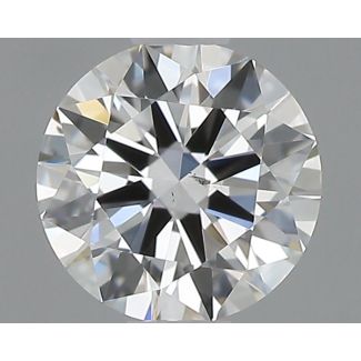 0.46 Carat Round H SI1 EX GIA Natural Diamond