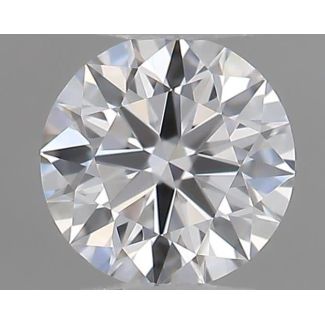 0.18 Carat Round D VVS1 EX GIA Natural Diamond