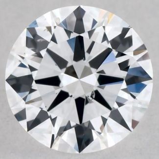 0.5 Carat Round D SI1 EX GIA Natural Diamond