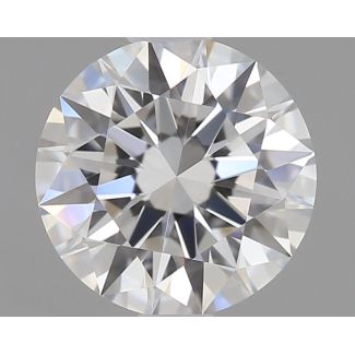 0.43 Carat Round E VVS2 EX GIA Natural Diamond