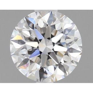 0.6 Carat Round F VVS1 EX GIA Natural Diamond