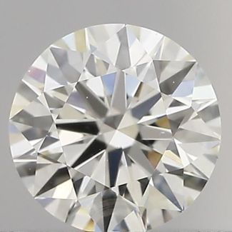 0.54 Carat Round H VS1 EX GIA Natural Diamond