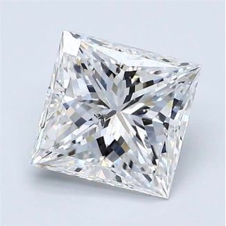 1.5 Carat Princess E SI2 - EX VG GIA Natural Diamond