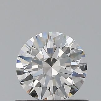 0.52 Carat Round G VVS2 EX GIA Natural Diamond