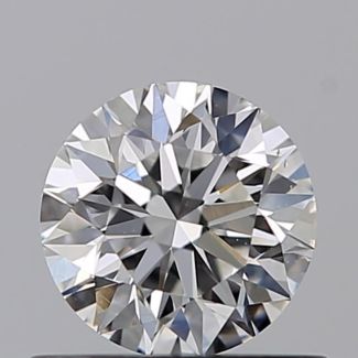 0.50 Carat Round E VS2 EX GIA Natural Diamond