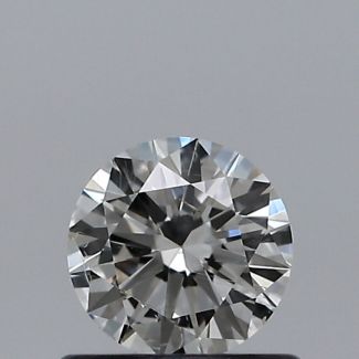 0.50 Carat Round H SI2 EX VG GIA Natural Diamond