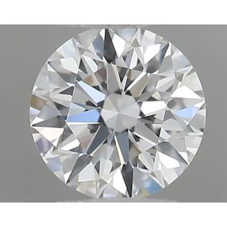 0.19 Carat Round D VVS2 EX GIA Natural Diamond