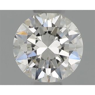 0.30 Carat Round G SI1 VG EX GIA Natural Diamond