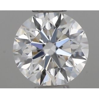 0.35 Carat Round F VVS1 EX GIA Natural Diamond