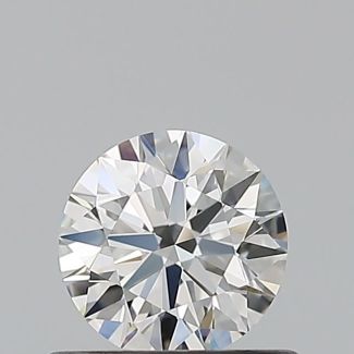 0.5 Carat Round F VVS2 EX GIA Natural Diamond