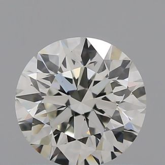 0.60 Carat Round I VVS1 EX GIA Natural Diamond