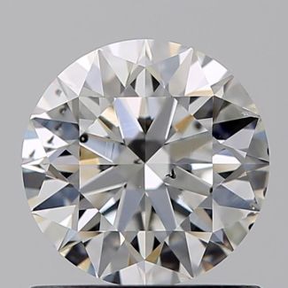 0.80 Carat Round F SI1 EX GIA Natural Diamond