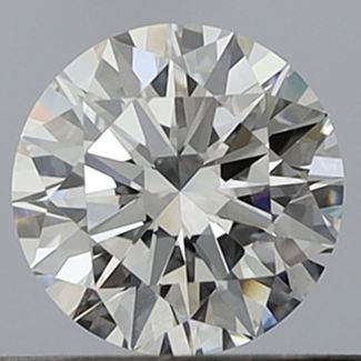 0.5 Carat Round D VVS1 EX GIA Natural Diamond