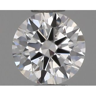 0.34 Carat Round F VS2 EX GIA Natural Diamond