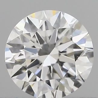 0.59 Carat Round E VVS1 EX GIA Natural Diamond