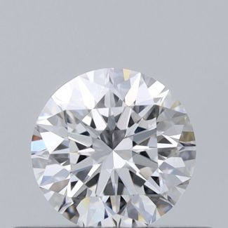 0.4 Carat Round D VVS2 EX GIA Natural Diamond