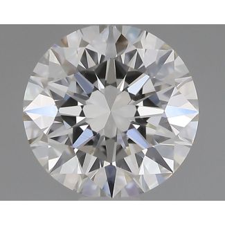 0.56 Carat Round H VVS2 EX GIA Natural Diamond