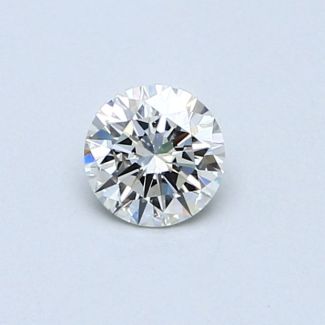 0.37 Carat Round F VS1 EX GIA Natural Diamond