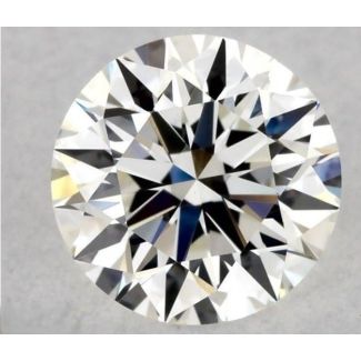 0.6 Carat Round H VVS2 EX GIA Natural Diamond