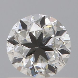 0.50 Carat Round H SI1 GD EX GIA Natural Diamond