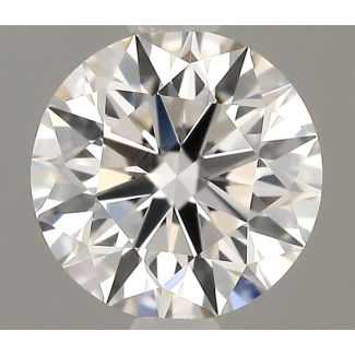 0.63 Carat Round F VVS2 EX GIA Natural Diamond