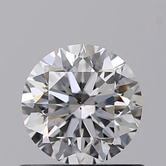 0.61 Carat Round D SI1 VG EX GIA Natural Diamond