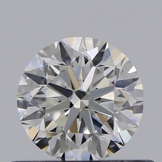 0.45 Carat Round H VS2 VG EX GIA Natural Diamond