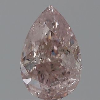 1.0 Carat Pear Fancy Brownish Pink I2 - VG GIA Natural Diamond