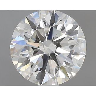 0.6 Carat Round H SI2 EX GIA Natural Diamond