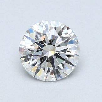 0.73 Carat Round E SI2 EX VG GIA Natural Diamond