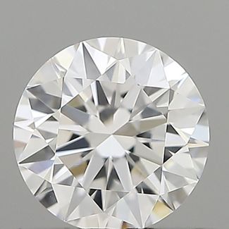 0.46 Carat Round D VVS1 EX GIA Natural Diamond