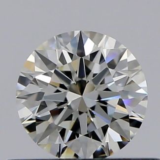 0.36 Carat Round J VVS1 EX GIA Natural Diamond