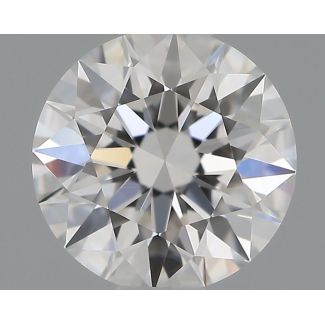 0.54 Carat Round E VVS2 EX GIA Natural Diamond