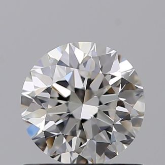 0.70 Carat Round H VVS2 VG EX GIA Natural Diamond