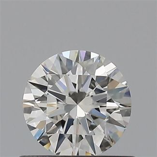 0.50 Carat Round H VVS2 EX IGI Natural Diamond