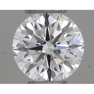 0.19 Carat Round E VVS1 EX VG GIA Natural Diamond