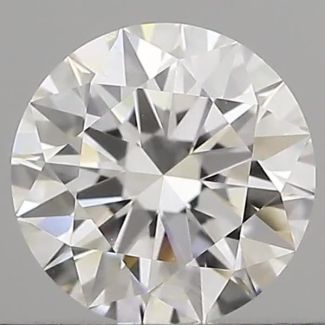 0.50 Carat Round F VVS2 EX GIA Natural Diamond