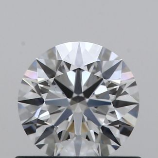 0.54 Carat Round F VS1 EX GIA Natural Diamond