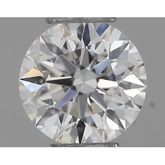 0.22 Carat Round F VVS1 EX GIA Natural Diamond