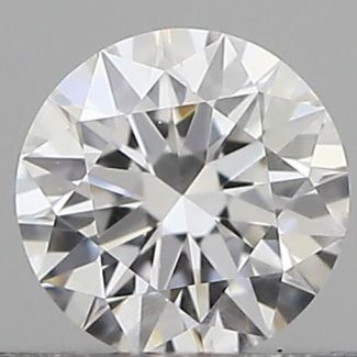 0.20 Carat Round D VVS2 EX GIA Natural Diamond