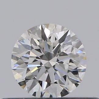 0.30 Carat Round F IF EX GIA Natural Diamond