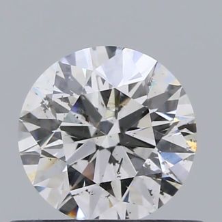 0.5 Carat Round E SI2 EX GIA Natural Diamond