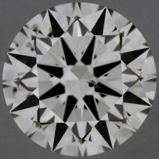 0.80 Carat Round J SI1 EX GIA Natural Diamond