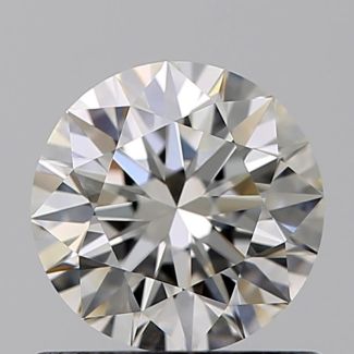 0.70 Carat Round H VVS1 EX GIA Natural Diamond