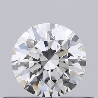 0.4 Carat Round H VVS1 EX VG GIA Natural Diamond